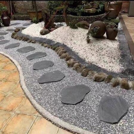 Marche japonaise irrégulière arrondie